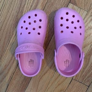 Crocs size 10T Pink